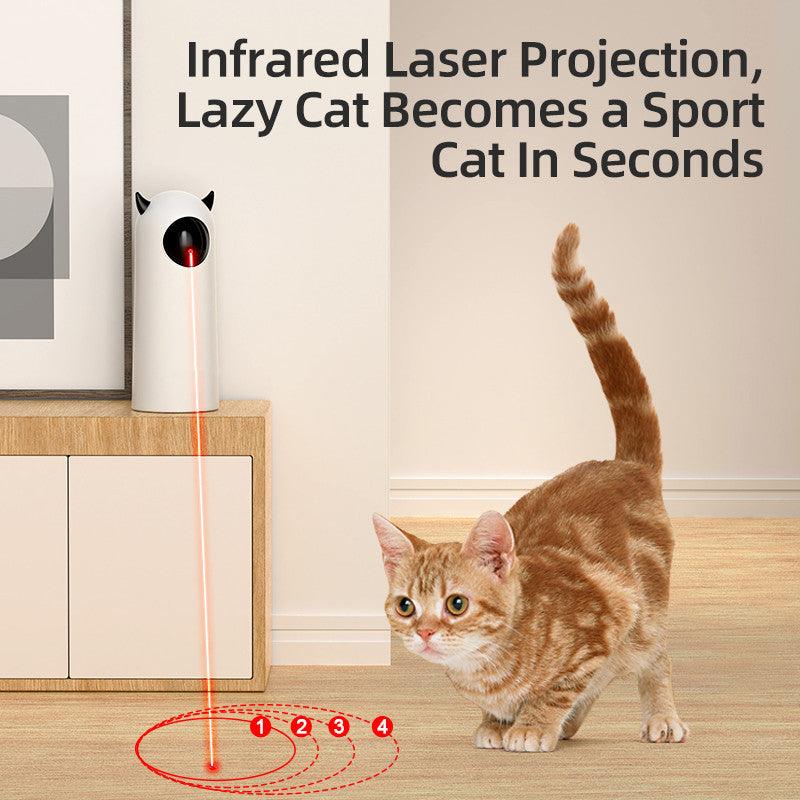 Infrared Cat Teaser Toy - Interactive laser toy for cats, featuring a durable design and adjustable settings for endless play and exercise."