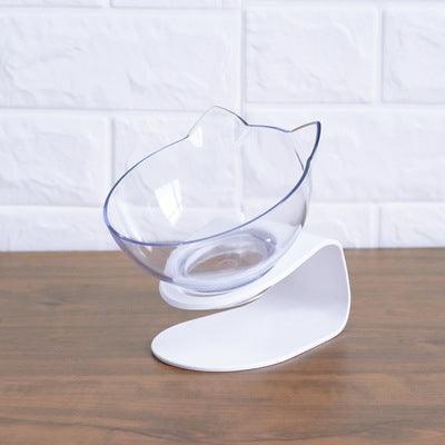 Non-Slip Pet Bowl for Cats - Sturdy bowl with rubber ring base, prevents sliding, ideal for cats.