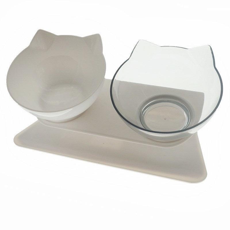 Non-Slip Pet Bowl for Cats - Sturdy bowl with rubber ring base, prevents sliding, ideal for cats.