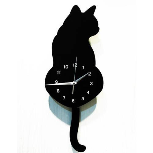 Modern Laser Cut Acrylic Wall Clock - Contemporary design without glass, exposed clock hands