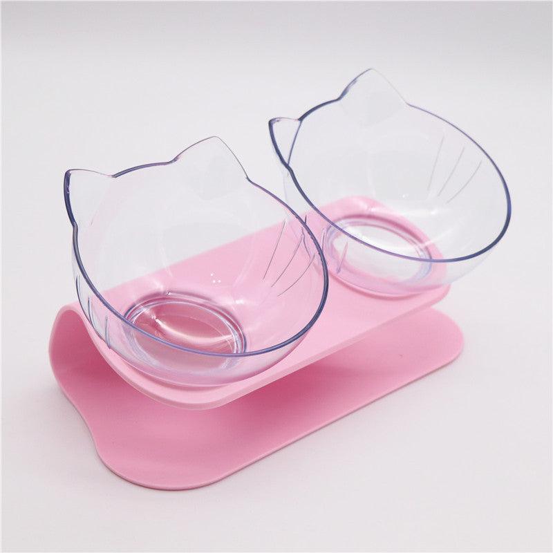 Non-Slip Pet Bowl for Cats - Sturdy bowl with rubber ring base, prevents sliding, ideal for cats.