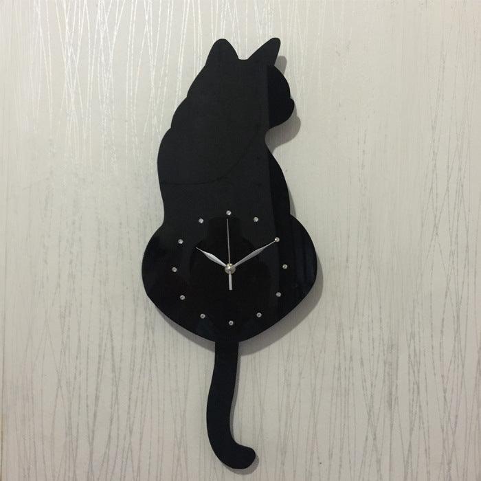 Modern Laser Cut Acrylic Wall Clock - Contemporary design without glass, exposed clock hands