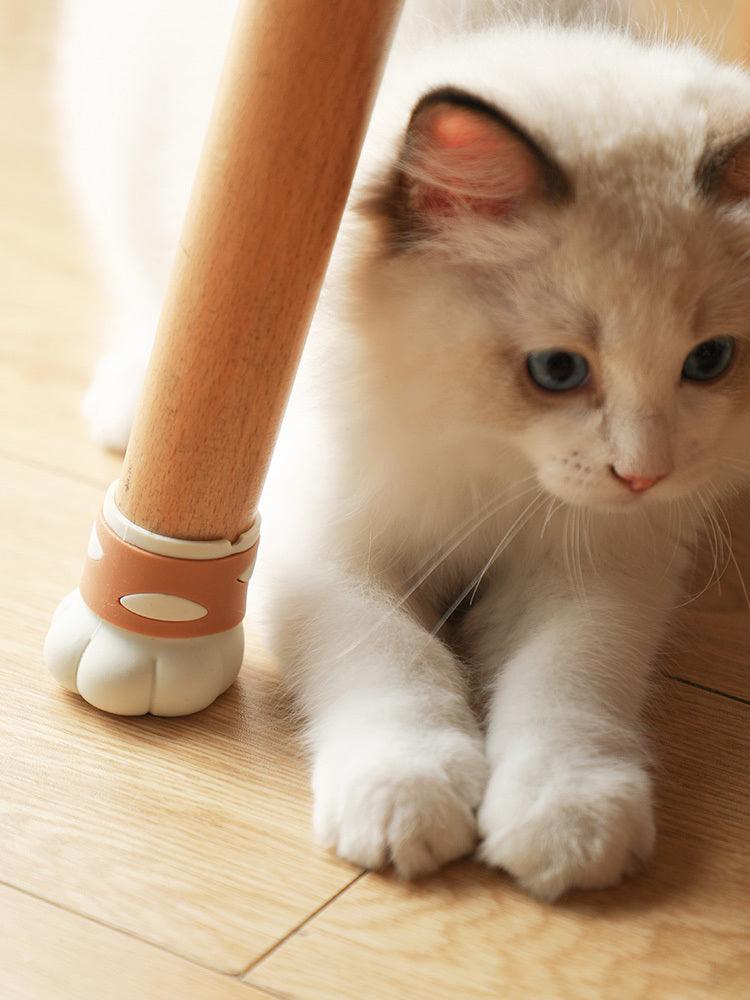 Cat Paw Chair Foot Silicone Pad - Durable, non-slip silicone pad designed to protect floors and reduce noise. Features an adorable cat paw design