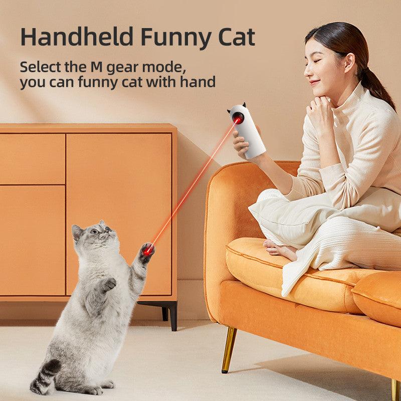 Infrared Cat Teaser Toy - Interactive laser toy for cats, featuring a durable design and adjustable settings for endless play and exercise."